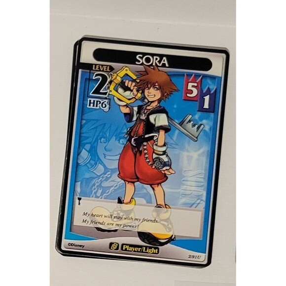 Kingdom Hearts TCG Base Set 2/91U SORA Level 2 Disney Trading Card Game - Picture 1 of 3